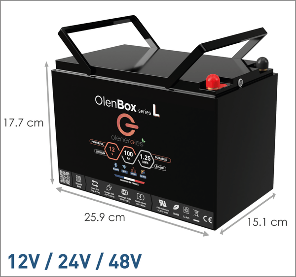 Batterie lithium OlenBox LFP serie L / 1400 - 1600Wh – Image 3