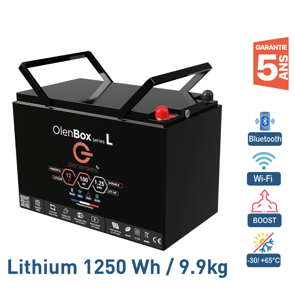 Batterie OlenBox Smart Serie L - 1250Wh - France Battery - Système énergie