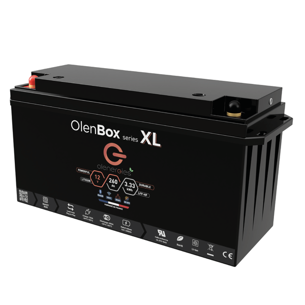 batterie olenbox lithium lfp serie xl 3333wh France Battery Batterie OlenBox Smart serie XL - 3333Wh Batterie lithium et matériels électriques